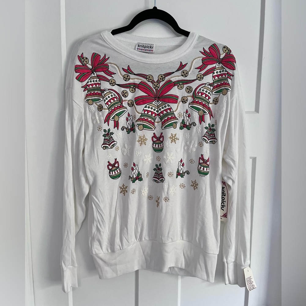 Vintage 90s NWT Christmas Shirt Large